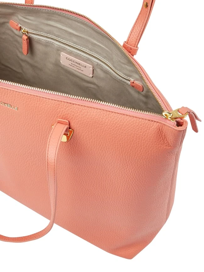 Coccinelle Shopper Aus Leder Modell 'Lea' - Rosé 6 Coccinelle Shopper Aus Leder Modell 'Lea' - Rosé – Bild 4
