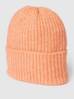 Moves Beanie Mit Label-Stitching - Orange