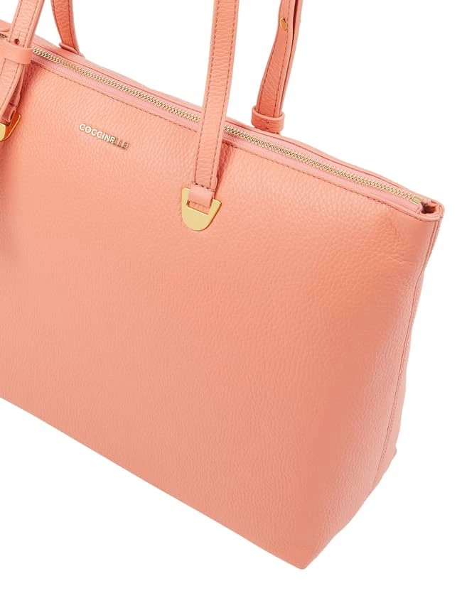 Coccinelle Shopper Aus Leder Modell 'Lea' - Rosé 4 Coccinelle Shopper Aus Leder Modell 'Lea' - Rosé – Bild 2