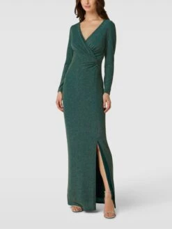 Vera Mont Abendkleid Mit Effektgarn - Dunkelgrün