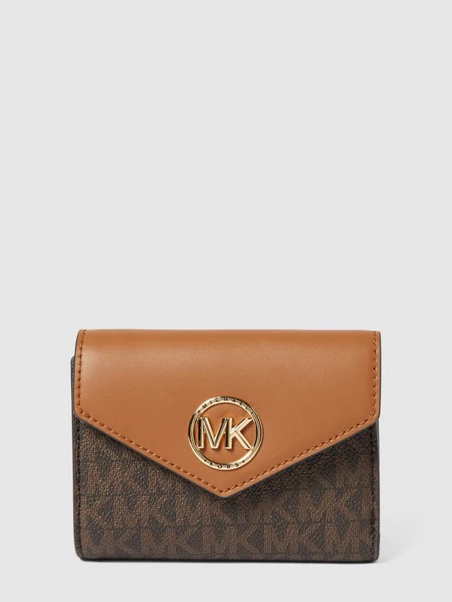 MICHAEL Michael Kors Portemonnaie Mit Label-Applikation Modell 'GREENWICH' - Mittelbraun 3 MICHAEL Michael Kors Portemonnaie Mit Label-Applikation Modell 'GREENWICH' - Mittelbraun