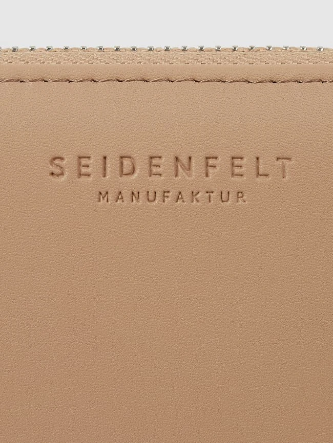 Seidenfelt Portemonnaie In Leder-Optik Modell 'Smilla III' - Sand 4 Seidenfelt Portemonnaie In Leder-Optik Modell 'Smilla III' - Sand – Bild 2