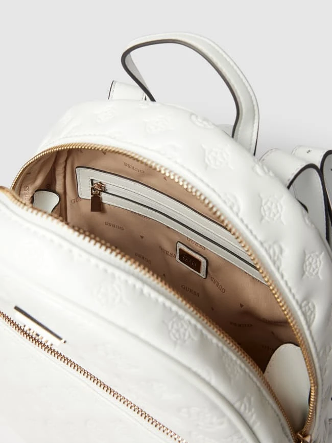 Guess Rucksack Mit Label-Print Modell 'VIKKY' - Weiß 6 Guess Rucksack Mit Label-Print Modell 'VIKKY' - Weiß – Bild 4