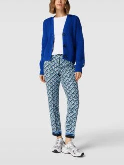 Cambio Bundfaltenhose Mit Allover-Muster Modell 'Ros' Modell Ros - Mint