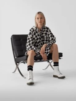 Dr. Martens Dr.Martens Schnürboots Mit Kontrastnaht - Weiß