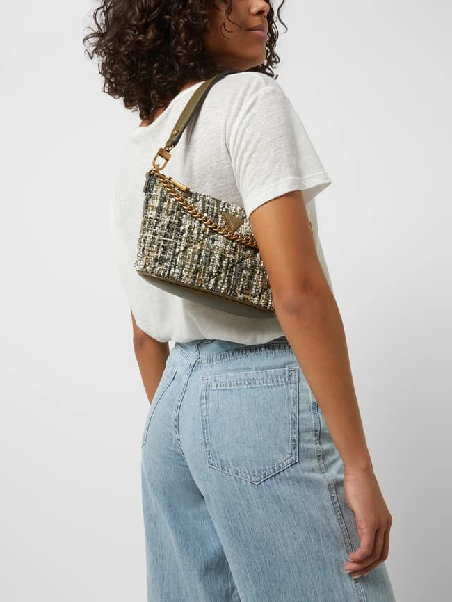 Guess Handtasche Aus Bouclé - Olivgrün 3 Guess Handtasche Aus Bouclé - Olivgrün