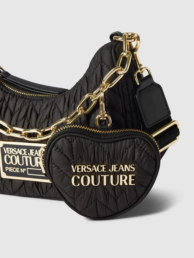 Versace Jeans Couture Hobo Bag Mit Steppnähten - Schwarz 5 Versace Jeans Couture Hobo Bag Mit Steppnähten - Schwarz – Bild 3