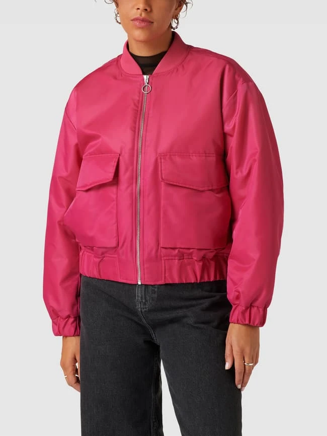 Marc O'Polo Denim Bomberjacke Mit Pattentaschen - Fuchsia 6 Marc O'Polo Denim Bomberjacke Mit Pattentaschen - Fuchsia – Bild 4