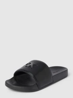 Calvin Klein Underwear Slides Mit Label-Detail - Schwarz