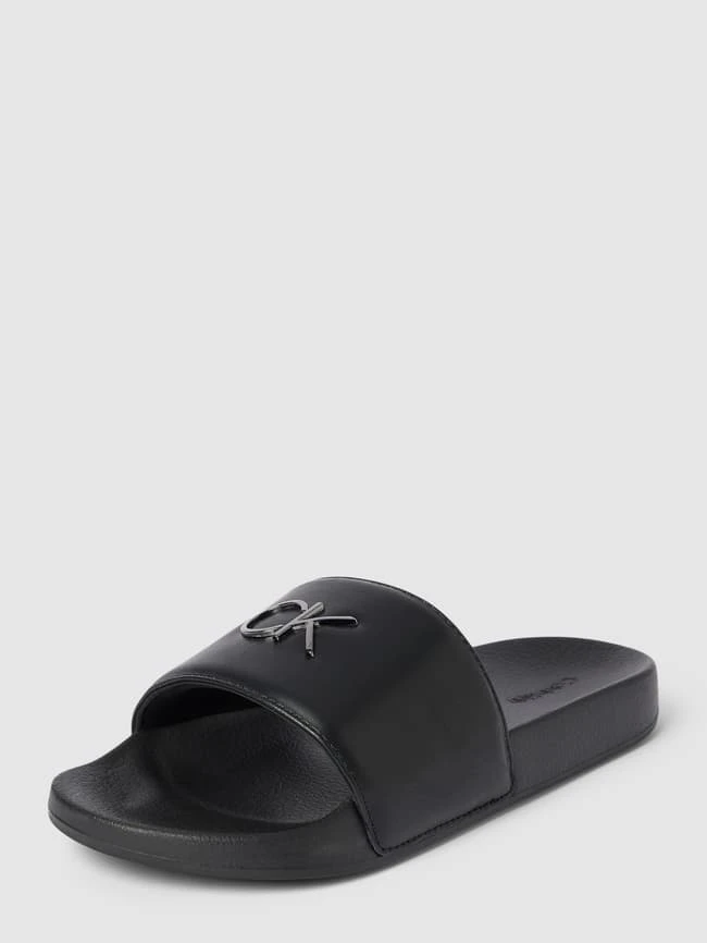 Calvin Klein Underwear Slides Mit Label-Detail - Schwarz 3 Calvin Klein Underwear Slides Mit Label-Detail - Schwarz
