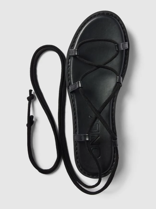 Only Sandalen Mit Schnürung Modell 'MALU' - Schwarz 6 Only Sandalen Mit Schnürung Modell 'MALU' - Schwarz – Bild 4