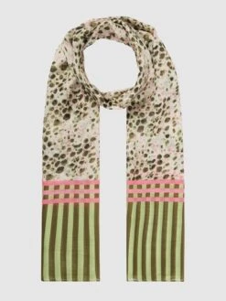 MORE&MORE More & More Schal Mit Mustermix - Grün