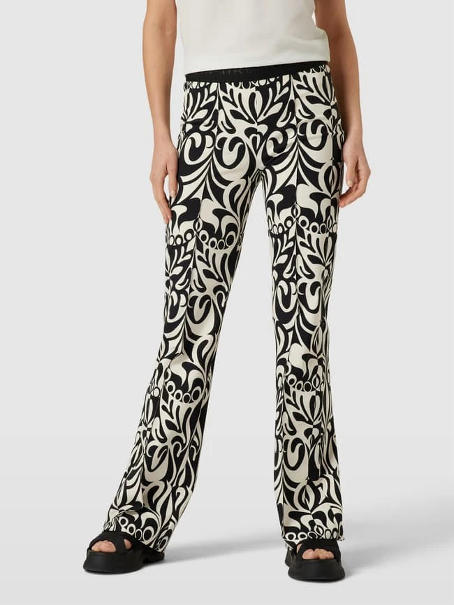 Cambio Hose Mit Allover-Print Modell 'Francis' - Schwarz 6 Cambio Hose Mit Allover-Print Modell 'Francis' - Schwarz – Bild 4
