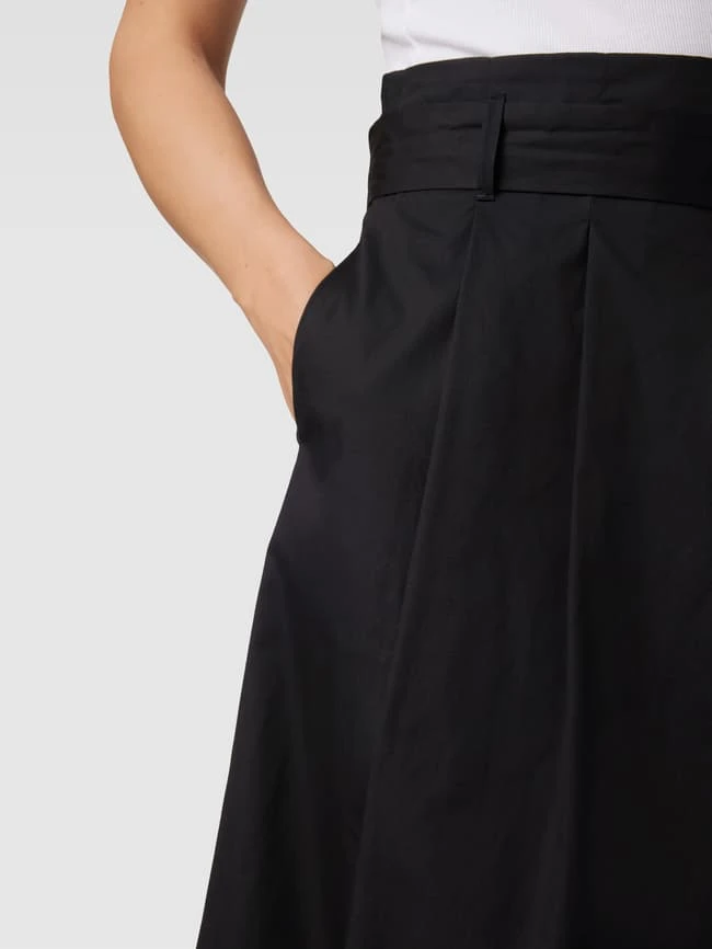 Montego Midirock Mit Bindegürtel - Schwarz 5 Montego Midirock Mit Bindegürtel - Schwarz – Bild 3