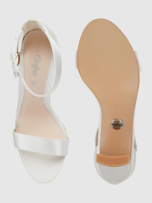 Buffalo Sandalette Aus Satin Modell 'Lorena' - Offwhite 6 Buffalo Sandalette Aus Satin Modell 'Lorena' - Offwhite – Bild 4