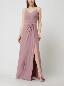 Damenbekleidungsgeschäft 27 Luxuar Abendkleid Mit Ziersteinen - Rosa