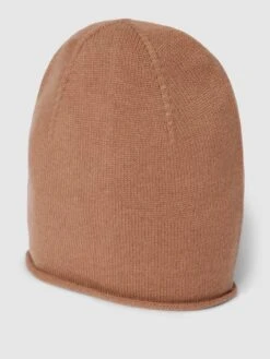 Christian Berg Woman Beanie Aus Kaschmir Mit Rollsaum - Mittelbraun