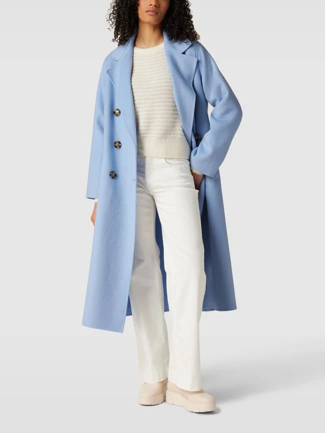 Comma Mantel Mit Knopfverschluss - Hellblau 3 Comma Mantel Mit Knopfverschluss - Hellblau