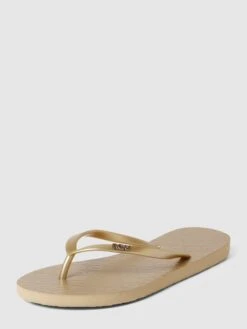 Roxy Zehentrenner Mit Label-Applikation Modell 'VIVA' - Gold