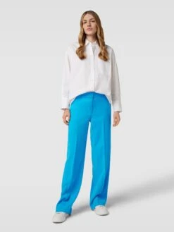 Jake*s Collection Anzughose Mit Haken- Und Reißverschluss - Blau