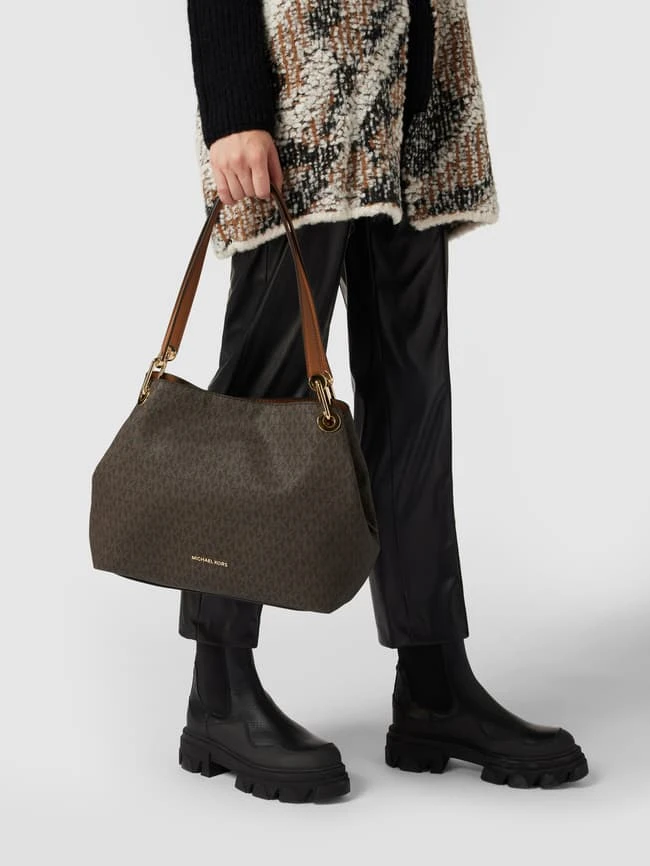 MICHAEL Michael Kors Handtasche Mit Logo-Muster - Schokobraun 3 MICHAEL Michael Kors Handtasche Mit Logo-Muster - Schokobraun