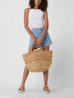 Esprit Handtasche Aus Jute - Sand