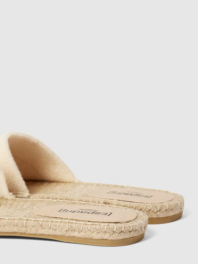 Espadrij Pantoletten Mit Breitem Riemen Modell 'Frotté' - Offwhite 4 Espadrij Pantoletten Mit Breitem Riemen Modell 'Frotté' - Offwhite – Bild 2