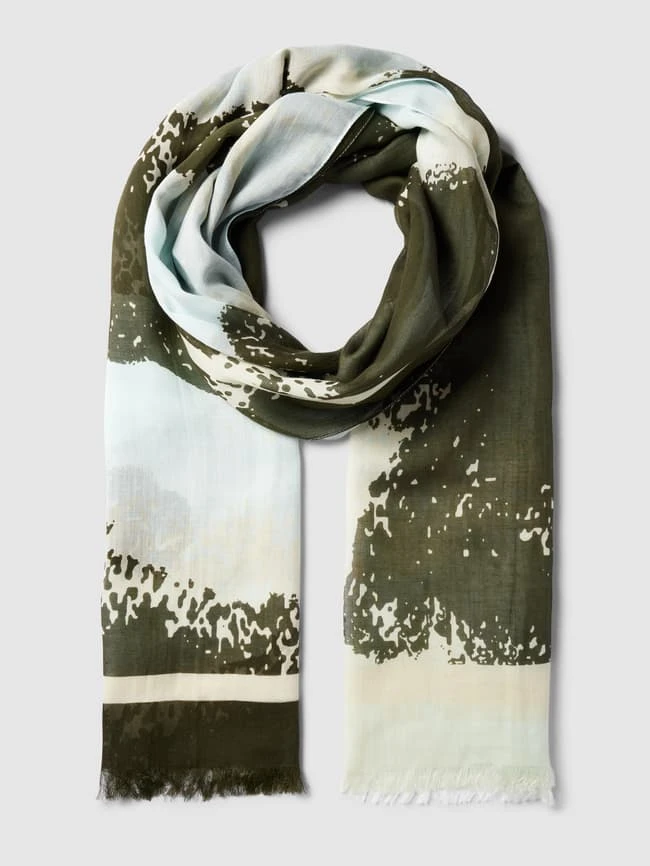 Marc O'Polo Schal Mit Allover-Muster - Hellbraun Meliert 4 Marc O'Polo Schal Mit Allover-Muster - Hellbraun Meliert – Bild 2