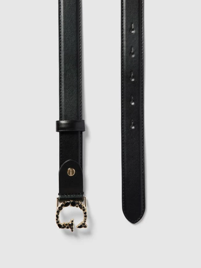 Guess Gürtel Mit Label-Applikation Modell 'ADJ & NOT REV' - Schwarz 5 Guess Gürtel Mit Label-Applikation Modell 'ADJ & NOT REV' - Schwarz – Bild 3