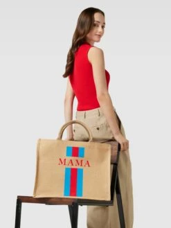 Amabea Strandtasche Aus Jute Modell 'MAMA' - Sand