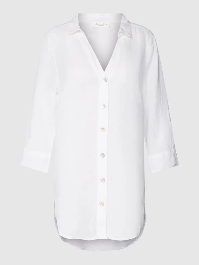 Christian Berg Woman Leinenbluse Mit Knopfleiste - Weiß 4 Christian Berg Woman Leinenbluse Mit Knopfleiste - Weiß – Bild 2