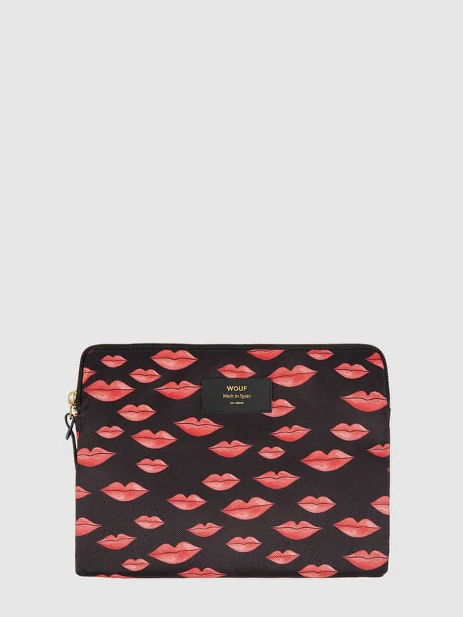 WOUF Tablettasche Mit Herzmuster Modell 'Beso'- Wasserabweisend - Schwarz 3 WOUF Tablettasche Mit Herzmuster Modell 'Beso'- Wasserabweisend - Schwarz