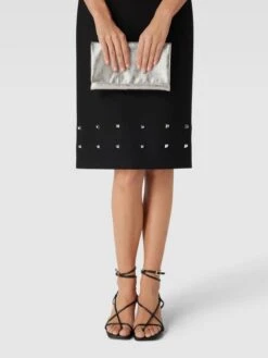 Abro Clutch Im Metallic-Look Modell 'Mimosa' - Metallic Beige