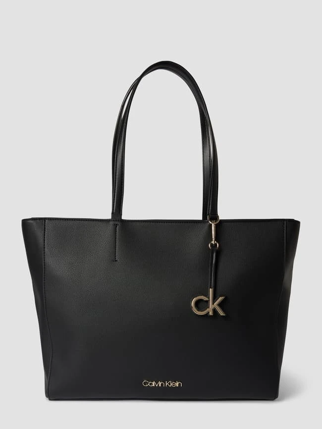 CK Calvin Klein Shopper Mit Label-Applikationen Modell 'MUST' - Schwarz 4 CK Calvin Klein Shopper Mit Label-Applikationen Modell 'MUST' - Schwarz – Bild 2