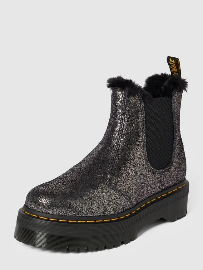 Dr. Martens Dr.Martens Chelsea Boots Mit Webpelz-Futter Modell 'Quad' - Schwarz 4 Dr. Martens Dr.Martens Chelsea Boots Mit Webpelz-Futter Modell 'Quad' - Schwarz – Bild 2