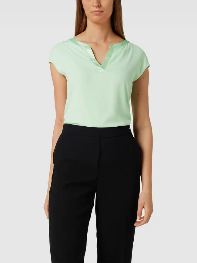 Comma T-Shirt Mit Tunikakragen Und Kontrastiver Rückseite - Mint 6 Comma T-Shirt Mit Tunikakragen Und Kontrastiver Rückseite - Mint – Bild 4