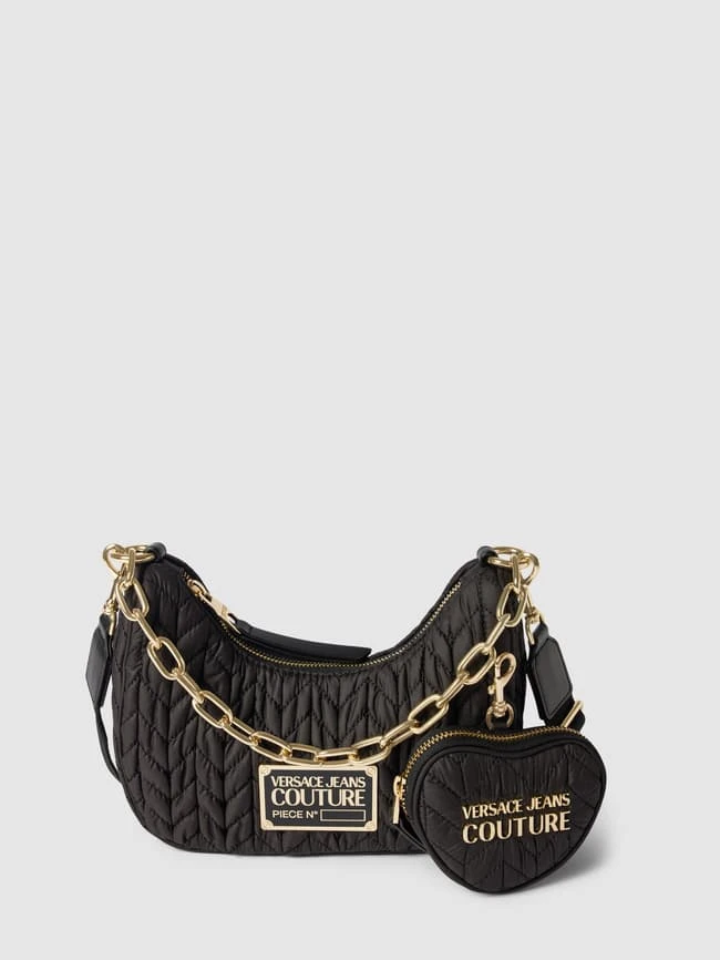 Versace Jeans Couture Hobo Bag Mit Steppnähten - Schwarz 4 Versace Jeans Couture Hobo Bag Mit Steppnähten - Schwarz – Bild 2