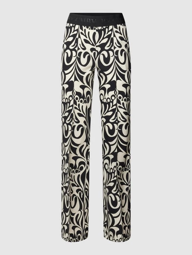 Cambio Hose Mit Allover-Print Modell 'Francis' - Schwarz 4 Cambio Hose Mit Allover-Print Modell 'Francis' - Schwarz – Bild 2