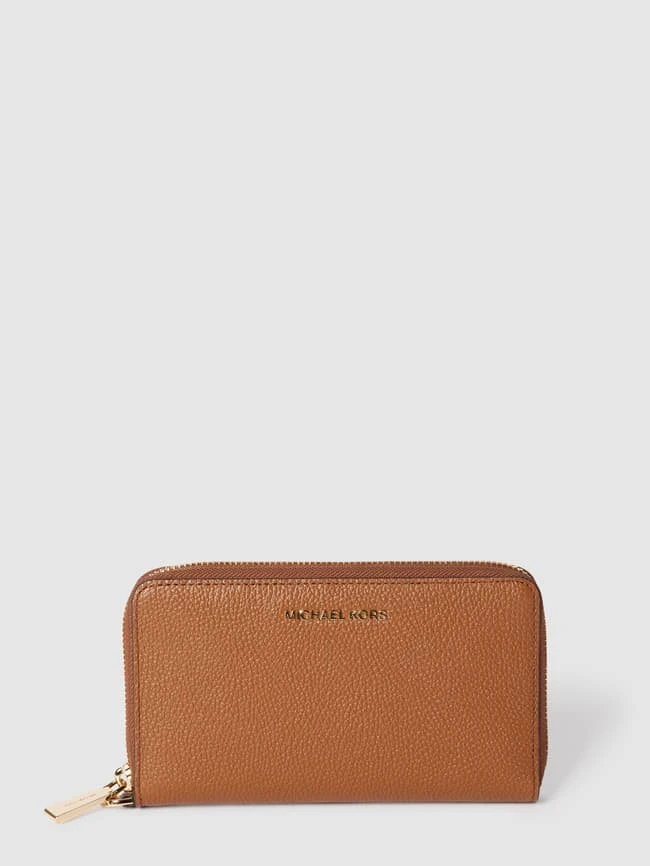 MICHAEL Michael Kors Portemonnaie Mit Label-Schriftzug Modell 'JET SET' - Cognac 3 MICHAEL Michael Kors Portemonnaie Mit Label-Schriftzug Modell 'JET SET' - Cognac