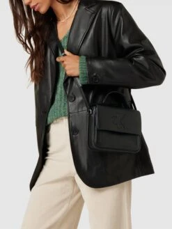 Calvin Klein Jeans Umhängetasche Mit Label-Prägung - Schwarz