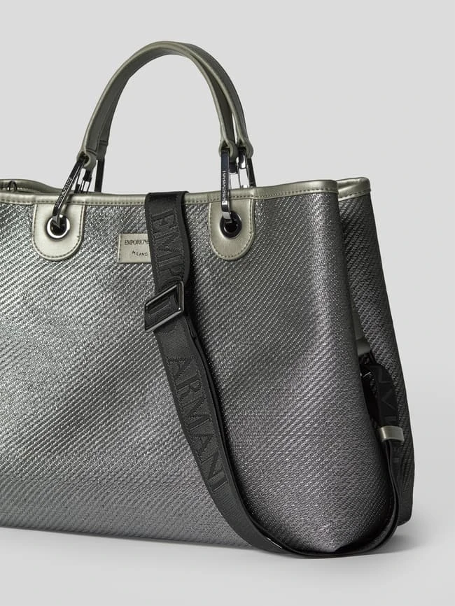 Emporio Armani Handtasche Mit Label-Patch - Silber 5 Emporio Armani Handtasche Mit Label-Patch - Silber – Bild 3