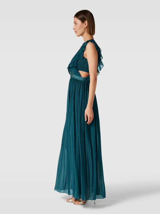 Apart Glamour Abendkleid Mit Lochmuster - Smaragdgrün 3 Apart Glamour Abendkleid Mit Lochmuster - Smaragdgrün