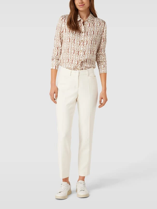 Cambio Stoffhose Mit Bundfalten Modell 'Renira' - Offwhite 3 Cambio Stoffhose Mit Bundfalten Modell 'Renira' - Offwhite