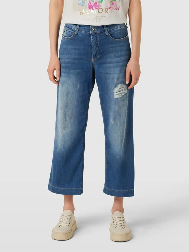 MAC Culotte Im Destroyed-Look Modell 'DREAM' - Dunkelblau 6 MAC Culotte Im Destroyed-Look Modell 'DREAM' - Dunkelblau – Bild 4