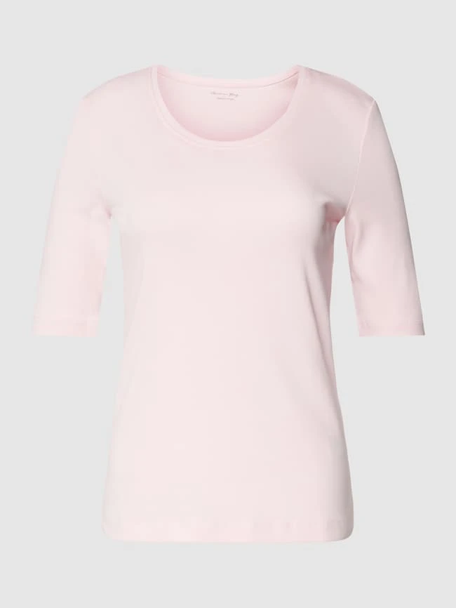 Christian Berg Woman T-Shirt Mit Geripptem Rundhalsausschnitt - Hellrosa 4 Christian Berg Woman T-Shirt Mit Geripptem Rundhalsausschnitt - Hellrosa – Bild 2