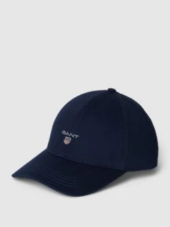 Gant Basecap Mit Label-Detail - Marineblau
