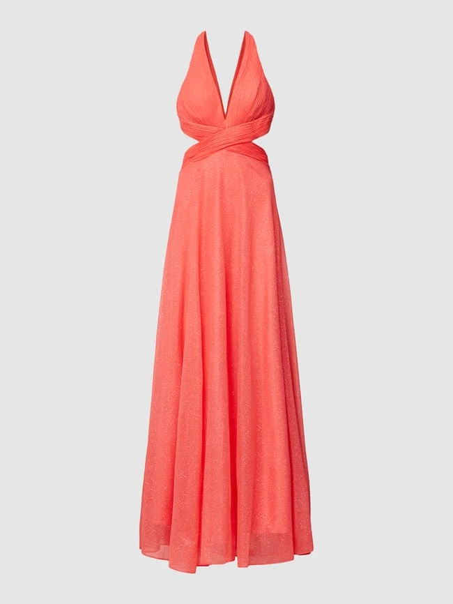 Luxuar Abendkleid In Schimmernder Optik - Koralle 4 Luxuar Abendkleid In Schimmernder Optik - Koralle – Bild 2