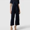 Christian Berg Cocktail Jumpsuit Mit Knoten-Detail - Marineblau Meliert