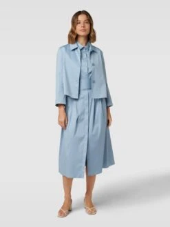 Windsor. Windsor Hemdblusenkleid Mit Bindegürtel - Hellblau