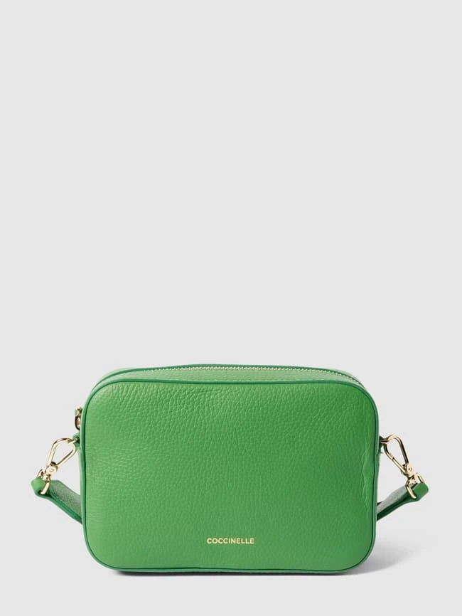 Coccinelle Umhängetasche Mit Label-Print Modell 'TEBE' - Grün 4 Coccinelle Umhängetasche Mit Label-Print Modell 'TEBE' - Grün – Bild 2